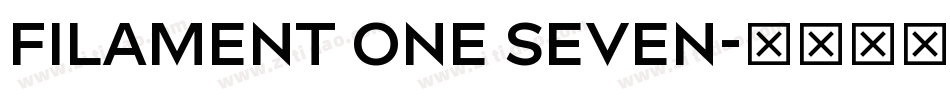 Filament One Seven字体转换